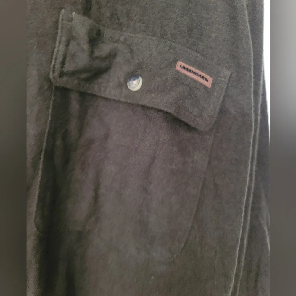 Legendary‎ Whitetails Flannel Button Down Overshirt Size XLT Green - Picture 3 of 12